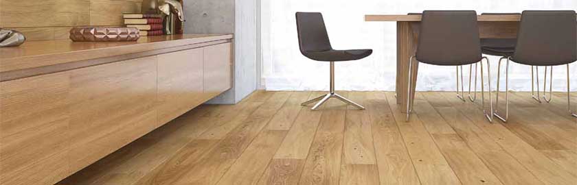 Vinyl mit HDF - Trägerplatte