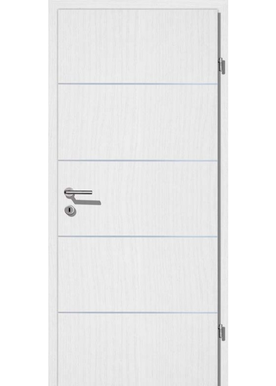 Decora CPL Esche weiß Alu 4 Lisenen quer