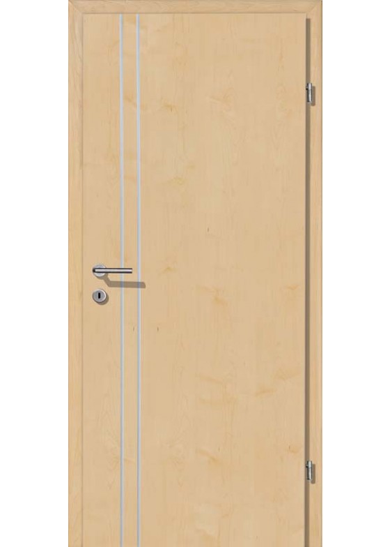 Decora CPL Ahorn Längsmaserung Alu 2 Lisenen längs