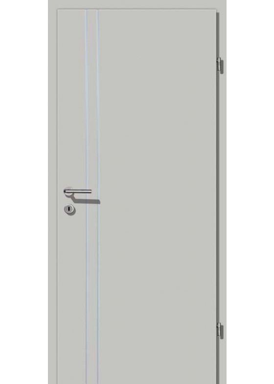 Decora CPL Grau Alu 2 Lisenen längs