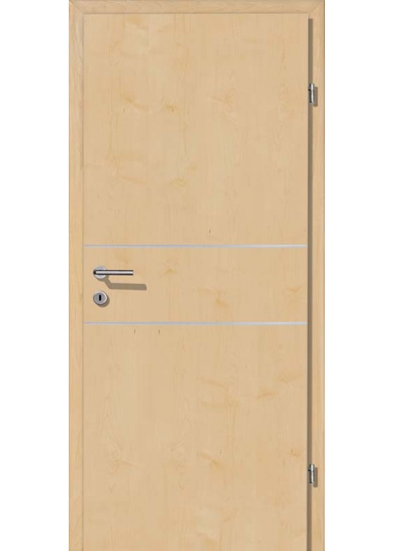 Decora CPL Ahorn Längsmaserung Alu 2 Lisenen quer