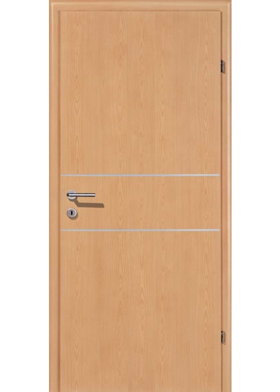 Decora CPL Buche Längsmaserung Alu 2 Lisenen quer