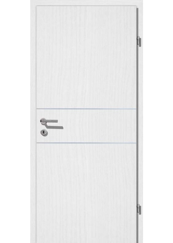 Decora CPL Esche weiß Alu 2 Lisenen quer