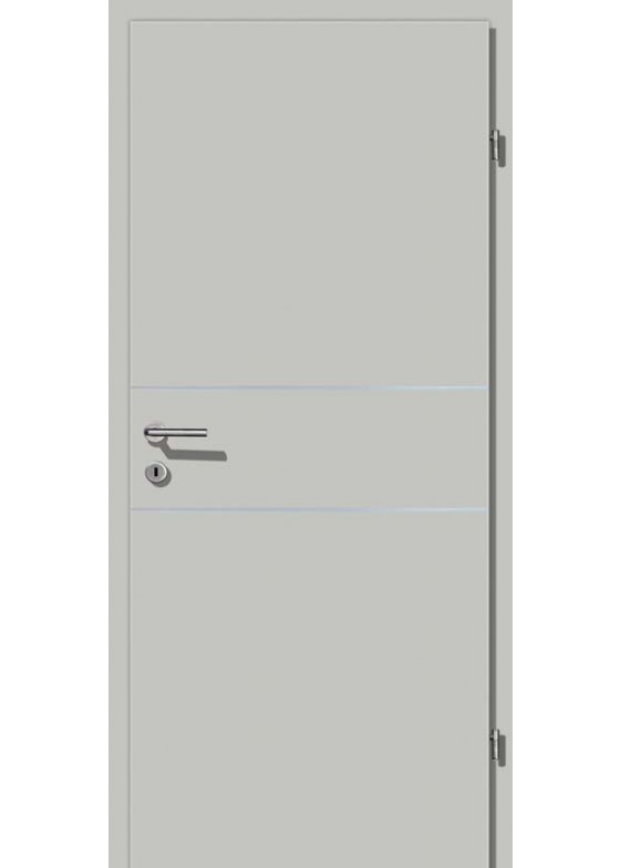 Decora CPL Grau Alu 2 Lisenen quer