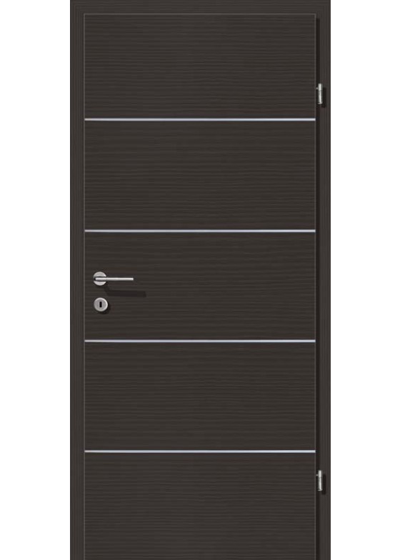 Decora CPL Grafite querstrukturiert Alu 4 Lisenen quer