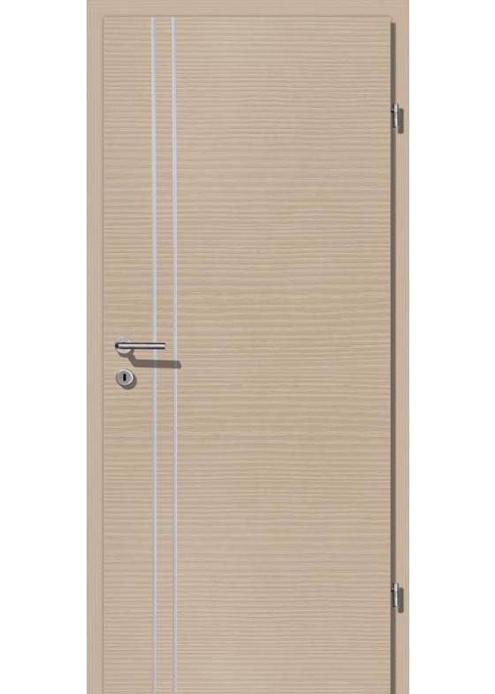 Decora CPL Cafe Latte querstrukturiert Alu 2 Lisenen längs