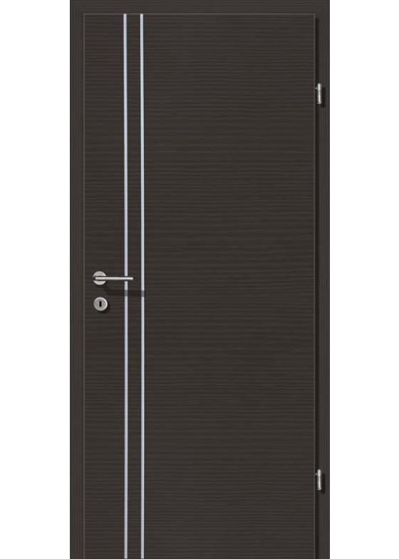 Decora CPL Grafite querstrukturiert Alu 2 Lisenen längs