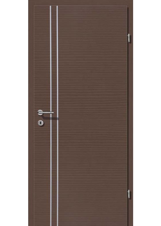 Decora CPL Mocca querstrukturiert Alu 2 Lisenen längs