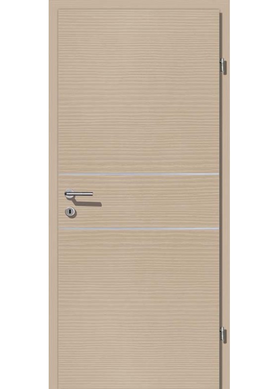 Decora CPL Cafe Latte querstrukturiert Alu 2 Lisenen quer