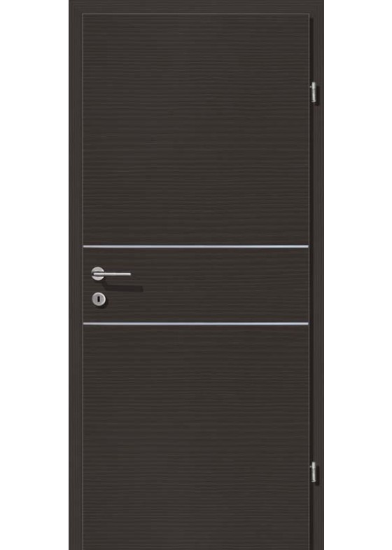 Decora CPL Grafite querstrukturiert Alu 2 Lisenen quer