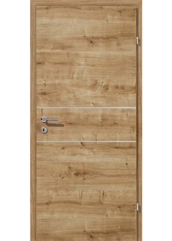 Grünau Eiche astig antik gebürstet getönt Alu 2 Lisenen quer