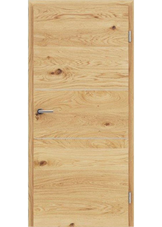 Grünau Eiche Natur geölt Alu 2 Lisenen quer