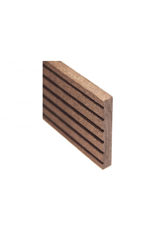 Abschlussprofil glatt dunkelbraun / Mahagony 3600