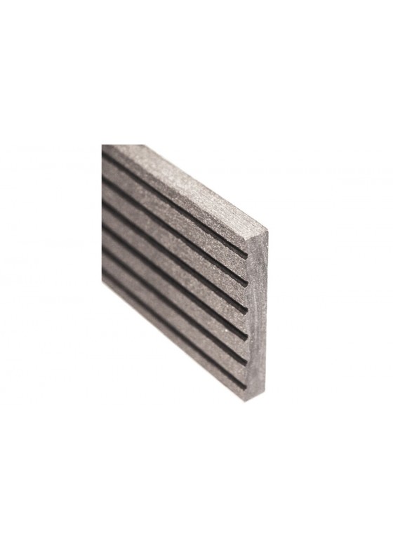 Abschlussprofil glatt grau / Silver Cedar 3600 MM