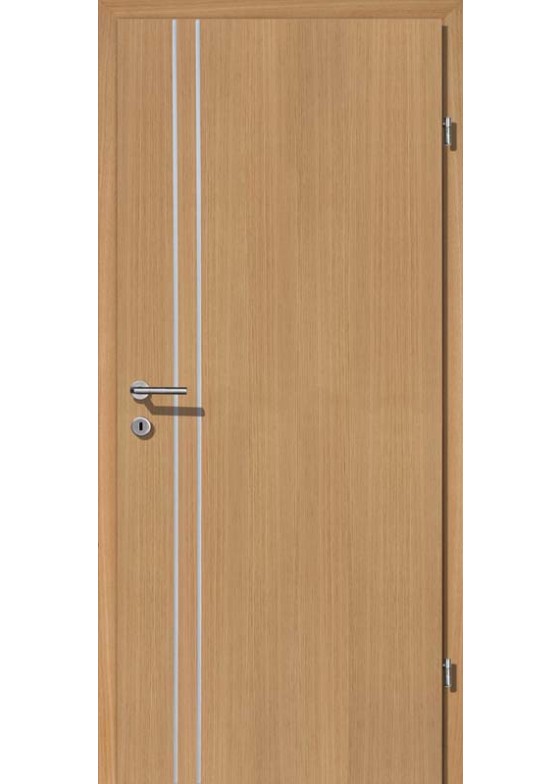 Premium Eiche Alu 2 Lisenen längs