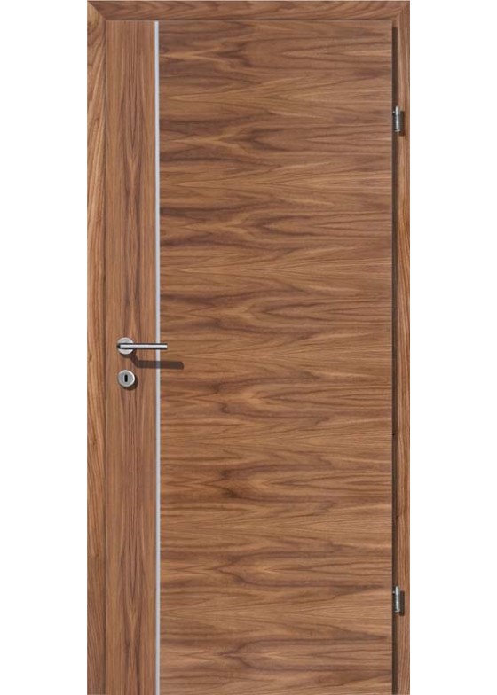 VIVA 03 Nuss Streifen Nuss längs Alu 1 Lisene längs