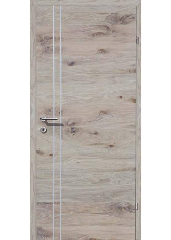 Grünau Eiche rustikal weiß geölt 2 Alulisenen längs