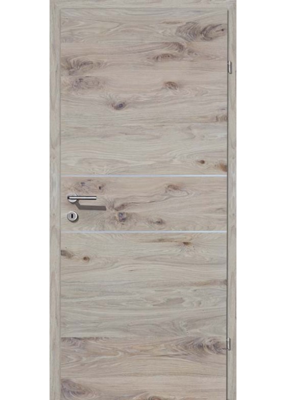 Grünau Eiche rustikal weiß geölt 2 Alulisenen quer