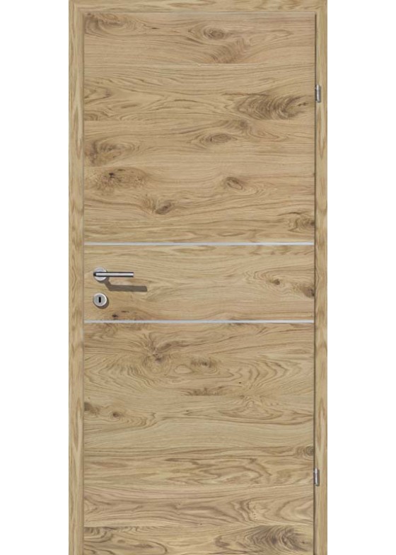 Grünau Eiche rustikal getönt Alu 2 Lisenen quer