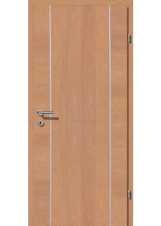 VIVA 08 Erle Streifen Erle querfurniert Alu 2 Lisenen längs