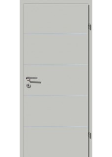 Decora CPL Grau Alu 4 Lisenen quer