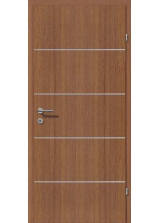 Decora CPL Nuss Längsmaserung Alu 4 Lisenen quer