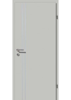 Decora CPL Grau Alu 2 Lisenen längs