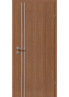 Decora CPL Nuss Längsmaserung Alu 2 Lisenen längs