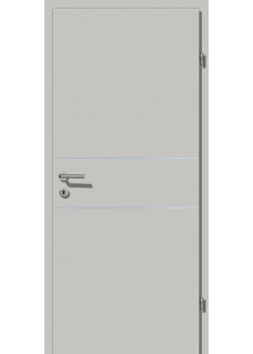 Decora CPL Grau Alu 2 Lisenen quer