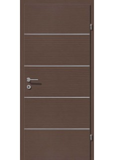 Decora CPL Mocca querstrukturiert Alu 4 Lisenen quer