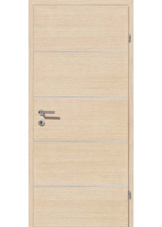 Decora CPL Wildeiche querstrukturiert Alu 4 Lisenen quer