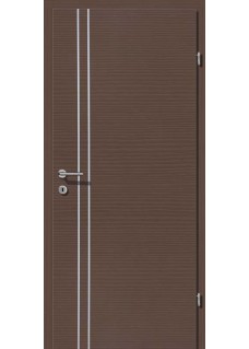 Decora CPL Mocca querstrukturiert Alu 2 Lisenen längs