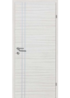 Decora CPL Palisander weiß querstrukturiert Alu 2 Lisenen längs