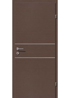 Decora CPL Mocca querstrukturiert Alu 2 Lisenen quer