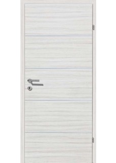 Decora CPL Palisander weiß querstrukturiert Alu 4 Lisenen quer