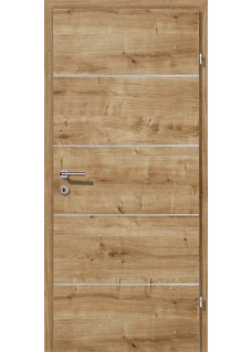 Decora CPL Eiche astig querstrukturiert Alu 4 Lisenen quer