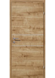 Decora CPL Eiche astig querstrukturiert Alu 2 Lisenen quer