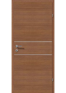 Decora CPL Nuss Quermaserung  Alu 2 Lisenen quer