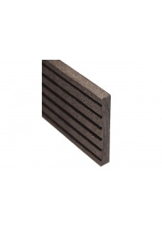 Abschlussprofil glatt dunkel / Ebony 3600 MM