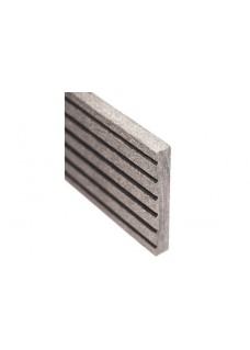 Abschlussprofil glatt grau / Silver Cedar 3600 MM