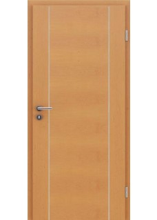 VIVA 01 Erle Streifen Erle längsfurniert Alu 2 Lisenen längs