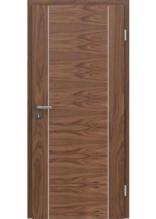 VIVA 01 Nuss Streifen Nuss längs Alu 2 Lisenen längs