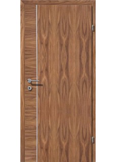 VIVA 05 Nuss Streifen Nuss querfurniert Alu 1 Lisene längs