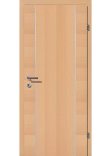 VIVA 08 Buche Streifen Buche querfurniert Alu 2 Lisenen längs