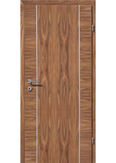 VIVA 08 Nuss Streifen Nuss querfurniert Alu 2 Lisenen längs