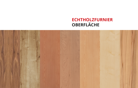 Oberfläche echtholz furniert
