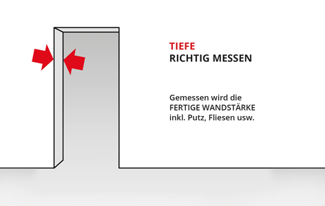 richtig messen Tiefe